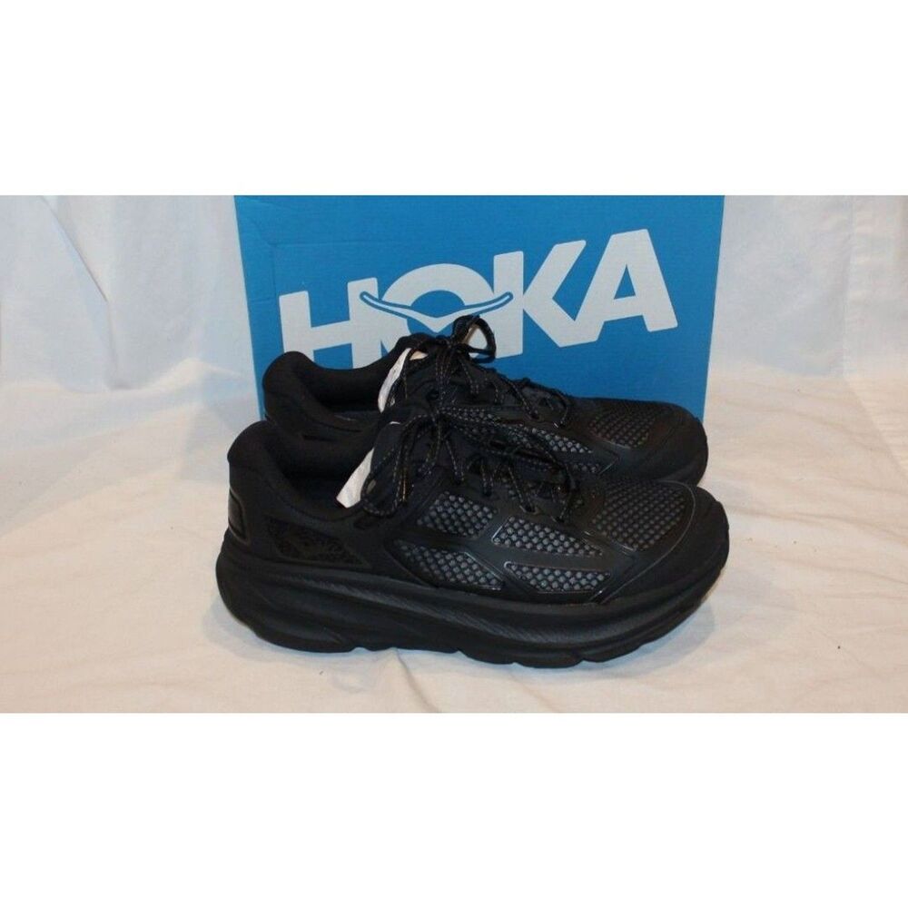 Hoka One One Clifton One 9 Men's 10 Women 11 Running Shoes Sneakers BBNB BLACK